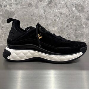 CHANEL Black and White Athletic Shoes Sneaker / Tennis Shoes Brand new